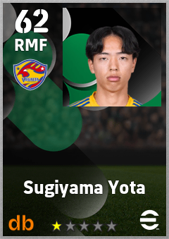 Sugiyama Yota — RMF, OVR 62, MAX 62