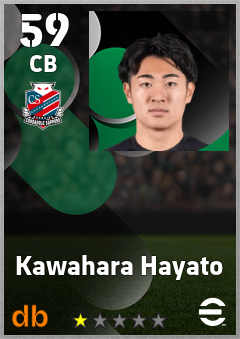 Kawahara Hayato — CB, OVR 59, MAX 59
