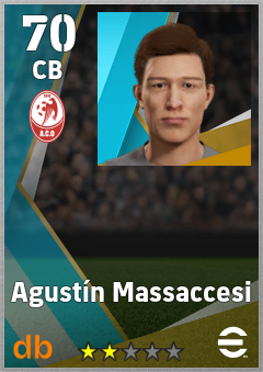 Agustín Massaccesi — CB, OVR 70, MAX 70