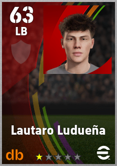 Lautaro Ludueña eFootball player card