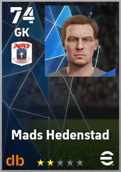 Mads Hedenstad — GK, OVR 74, MAX 74