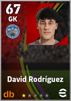 David Rodríguez — GK, OVR 67, MAX 67