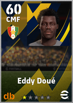 Eddy Doué — CMF, OVR 60, MAX 60