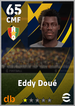 Eddy Doué — CMF, OVR 65, MAX 65