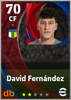 David Fernández — CF, OVR 70, MAX 70