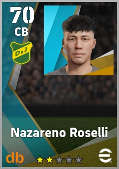Nazareno Roselli — CB, OVR 70, MAX 70
