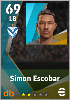 Simon Escobar — LB, OVR 69, MAX 69