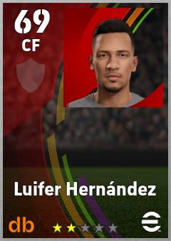 Luifer Hernández — CF, OVR 69, MAX 69