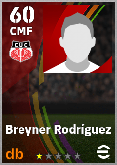 Breyner Rodríguez — CMF, OVR 60, MAX 60