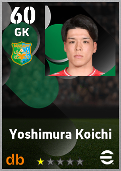 Yoshimura Koichi — GK, OVR 60, MAX 60