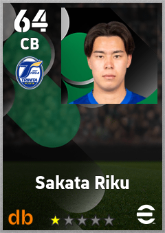 Sakata Riku — CB, OVR 64, MAX 64
