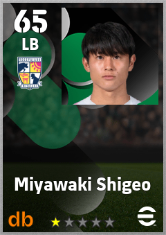 Miyawaki Shigeo — LB, OVR 65, MAX 65