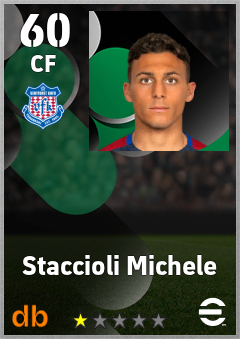 Staccioli Michele — CF, OVR 60, MAX 60