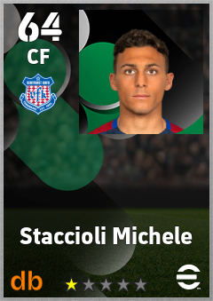 Staccioli Michele — CF, OVR 64, MAX 64