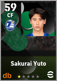 Sakurai Yuto — CF, OVR 59, MAX 59