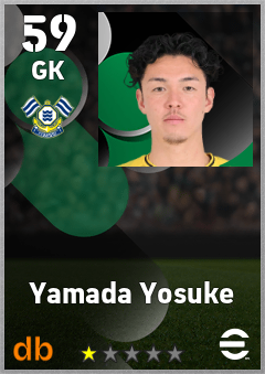 Yamada Yosuke — GK, OVR 59, MAX 59