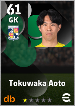 Tokuwaka Aoto — GK, OVR 61, MAX 61