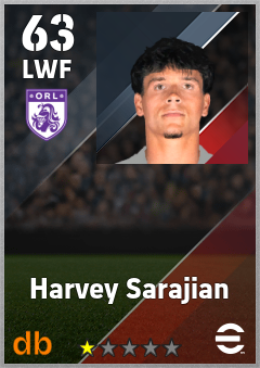 Harvey Sarajian — LWF, OVR 63, MAX 63
