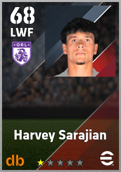 Harvey Sarajian — LWF, OVR 68, MAX 68