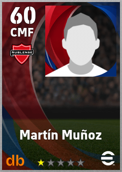 Martín Muñoz — CMF, OVR 60, MAX 60