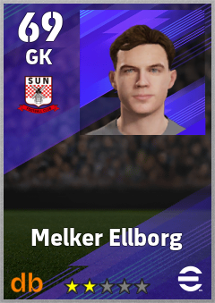 Melker Ellborg — GK, OVR 69, MAX 69