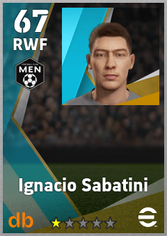 Ignacio Sabatini — RWF, OVR 67, MAX 67