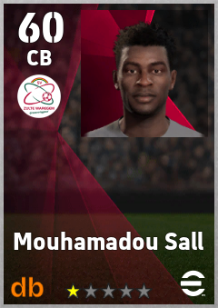 Mouhamadou Sall — CB, OVR 60, MAX 60