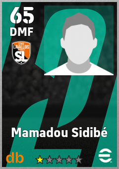Mamadou Sidibé — DMF, OVR 65, MAX 65