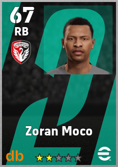 Zoran Moco — RB, OVR 67, MAX 67