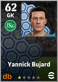Yannick Bujard — GK, OVR 62, MAX 62