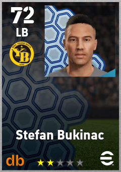 Stefan Bukinac — LB, OVR 72, MAX 72
