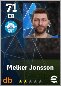 Melker Jonsson — CB, OVR 71, MAX 71