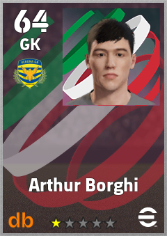 Arthur Borghi — GK, OVR 64, MAX 64