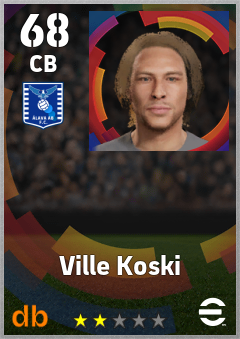 Ville Koski — CB, OVR 68, MAX 68