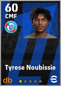 Tyrese Noubissie — CMF, OVR 60, MAX 60