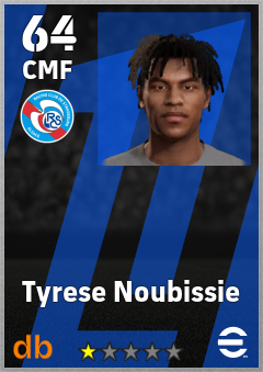 Tyrese Noubissie — CMF, OVR 64, MAX 64