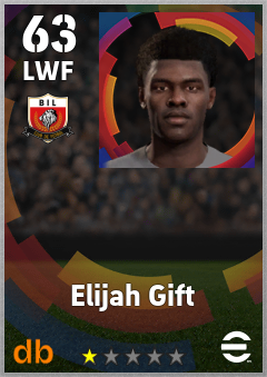 Elijah Gift — LWF, OVR 63, MAX 63