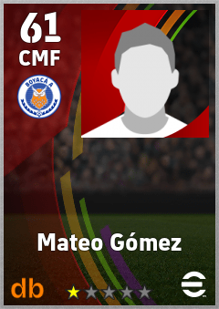 Mateo Gómez — CMF, OVR 61, MAX 61