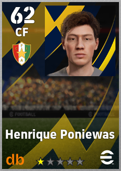 Henrique Poniewas — CF, OVR 62, MAX 62