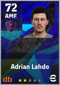 Adrian Lahdo — AMF, OVR 72, MAX 72