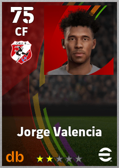 Jorge Valencia — CF, OVR 75, MAX 75
