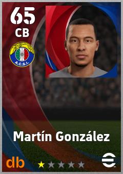 Martín González — CB, OVR 65, MAX 65