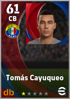 Tomás Cayuqueo — CB, OVR 61, MAX 61