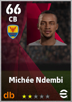 Michée Ndembi — CB, OVR 66, MAX 66