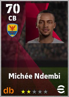 Michée Ndembi — CB, OVR 70, MAX 70