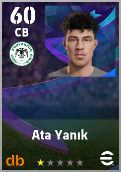 Ata Yanık — CB, OVR 60, MAX 60