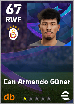 Can Armando Güner — RWF, OVR 67, MAX 67