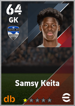 Samsy Keita — GK, OVR 64, MAX 64