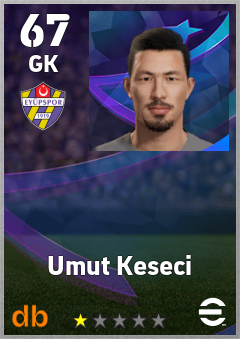 Umut Keseci — GK, OVR 67, MAX 67
