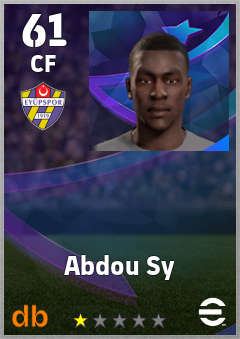 Abdou Sy — CF, OVR 61, MAX 61